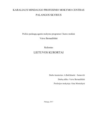 LIETUVOS KURORTAI