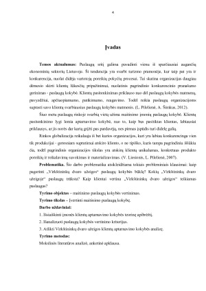 Maitinimo paslaugų kokybės vertinimas Virkštininkų dvaro užeigoje. Paveikslėlis 4