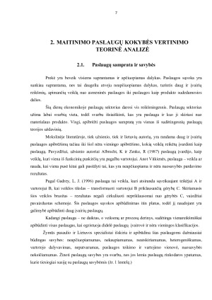 Maitinimo paslaugų kokybės vertinimas Virkštininkų dvaro užeigoje. Paveikslėlis 7