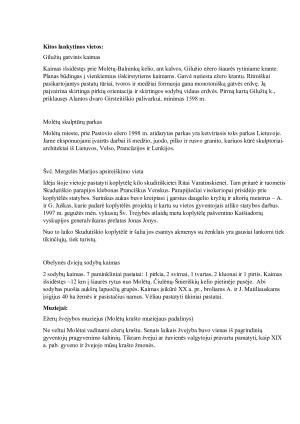 Molėtų rajono turizmo išteklių vertinimas ir darnios plėtros krypčių rekomendacijos. Paveikslėlis 9