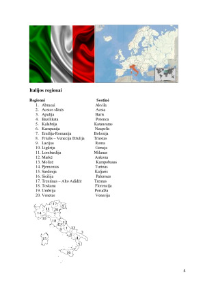 Projektinis darbas – Italijos Lacijaus regiono turizmo išteklių. Paveikslėlis 4