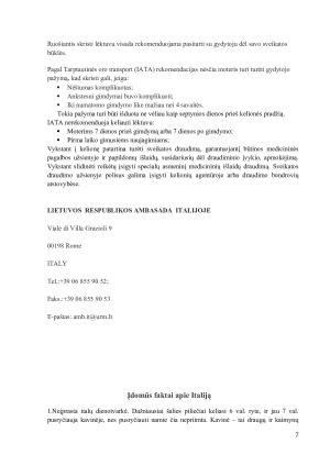 Projektinis darbas – Italijos Lacijaus regiono turizmo išteklių. Paveikslėlis 7