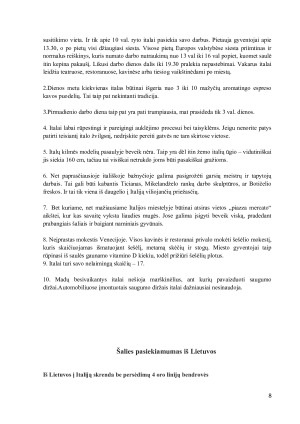 Projektinis darbas – Italijos Lacijaus regiono turizmo išteklių. Paveikslėlis 8
