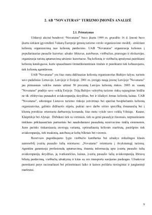 Turizmo logistikos ypatybių ir problemų apžvalga. Paveikslėlis 9