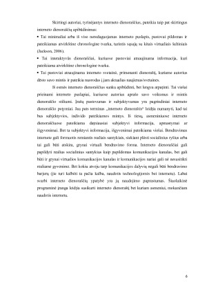 E. dienoraščių elementų analizė. Paveikslėlis 6