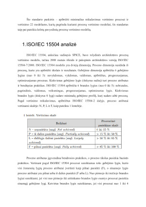 ISO IEC 15504 - Procesų vertinimas”. Paveikslėlis 4
