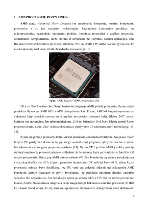 AMD PROCESORIAI – RYZEN LINIJA. Paveikslėlis 7