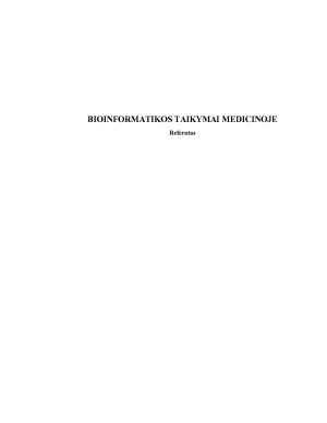 BIOINFORMATIKOS TAIKYMAI MEDICINOJE. Paveikslėlis 1