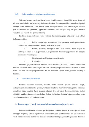 DUOMENŲ GAVYBA MAŽMENINĖJE PREKYBOJE. Paveikslėlis 9