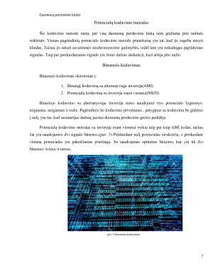 Duomenų perdavimo ir skaitmeninio kodavimo metodų analizė. Paveikslėlis 7