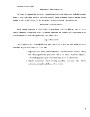 Duomenų perdavimo ir skaitmeninio kodavimo metodų analizė. Paveikslėlis 8