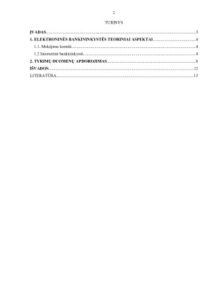 ELEKTRONINĖ BANKININKYSTĖ. Paveikslėlis 2
