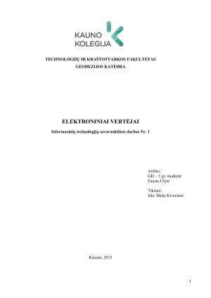 ELEKTRONINIAI VERTĖJAI. Paveikslėlis 1