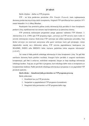 FAILŲ PERSIUNTIMAS SU FTP PROGRAMA. Paveikslėlis 4