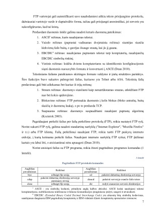 FAILŲ PERSIUNTIMAS SU FTP PROGRAMA. Paveikslėlis 7