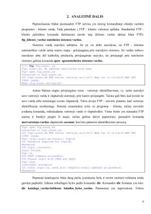 FAILŲ PERSIUNTIMAS SU FTP PROGRAMA. Paveikslėlis 9
