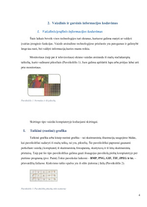 Informacijos kodavimo principai ir jų taikymas vaizdo bei garso išgavimui. Paveikslėlis 4