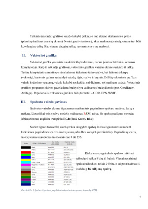 Informacijos kodavimo principai ir jų taikymas vaizdo bei garso išgavimui. Paveikslėlis 5