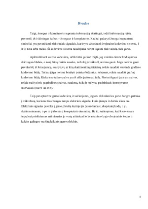 Informacijos kodavimo principai ir jų taikymas vaizdo bei garso išgavimui. Paveikslėlis 8