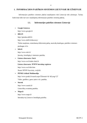 Informacijos paieškos sistemos. Paveikslėlis 4