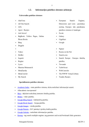 Informacijos paieškos sistemos. Paveikslėlis 5