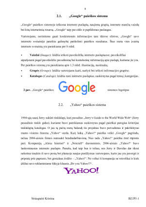 Informacijos paieškos sistemos. Paveikslėlis 8