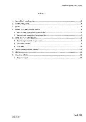 Kompiuterių programinė įranga ir jos paskirtis. Sisteminė programinė įranga. Taikomoji programinė įranga ir jos panaudojimas.. Paveikslėlis 2