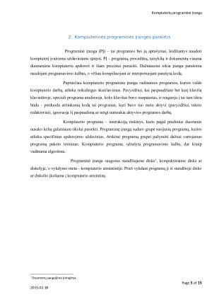 Kompiuterių programinė įranga ir jos paskirtis. Sisteminė programinė įranga. Taikomoji programinė įranga ir jos panaudojimas.. Paveikslėlis 5