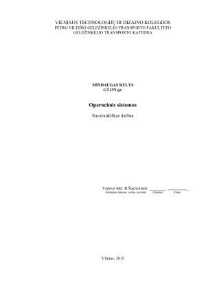 Operacinės sistemos