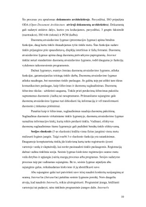 OSI (atvirųjų sistemų jungtis) modelis. Paveikslėlis 10