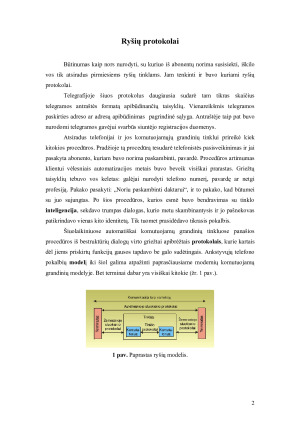 OSI (atvirųjų sistemų jungtis) modelis. Paveikslėlis 2