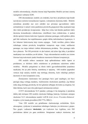 OSI (atvirųjų sistemų jungtis) modelis. Paveikslėlis 4