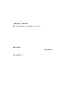 Paieškos sistemos ir jų rezultatai internete