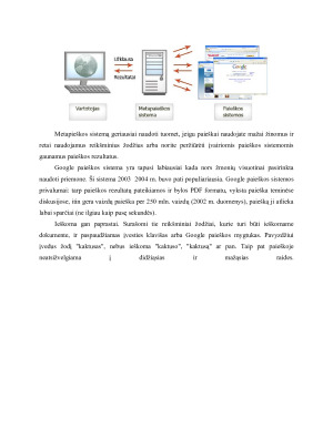 Paieškos sistemos ir jų rezultatai internete. Paveikslėlis 8