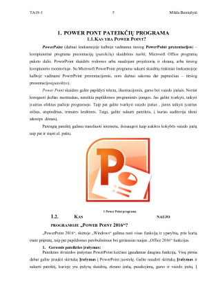 Pateikčių programa Power Point.. Paveikslėlis 5
