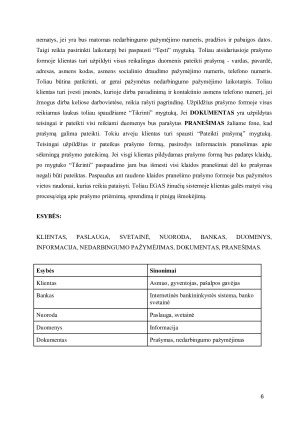 Prašymo pateikimo ligos pašalpai gauti veiklos procesas. Paveikslėlis 6