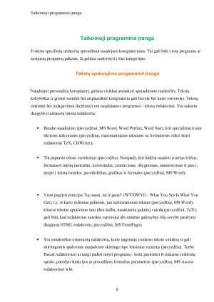 PROGRAMINĖ KOMPIUTERIO ĮRANGA. Paveikslėlis 8