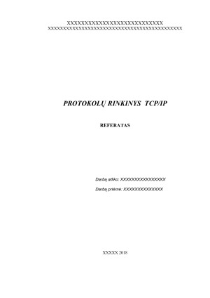 PROTOKOLŲ RINKINYS  TCPIP. Paveikslėlis 1