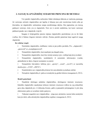 SLAPTAŽODŽIŲ PATIKIMUMASSAUGUMAS, SAUGIŲ SLAPTAŽODŽIŲ SUDARYMO PRINCIPAI IR METODAI, KOMBINATORINĖ PRIKLAUSOMYBĖ NUO NAUDOJAMO SIMBOLIŲ RINKINIO IR SIMBOLIŲ SKAIČIAUS. PROGRAMINĖS PRIEMONĖS – GENERATORIAI, SLAPTAŽODŽ. Paveikslėlis 8