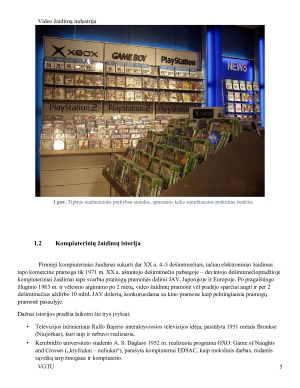 VIDEO ŽAIDIMŲ INDUSTRIJA. Paveikslėlis 5