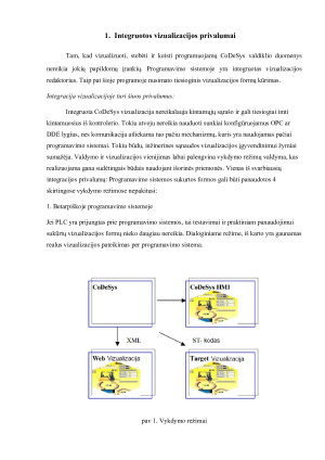 VIZUALIZACIJA CODESYS PROGRAMAVIMO SISTEMOJE. Paveikslėlis 4