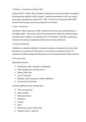 VIZUALIZACIJA CODESYS PROGRAMAVIMO SISTEMOJE. Paveikslėlis 5