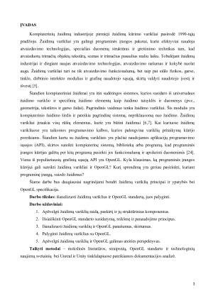 ŽAIDIMŲ VARIKLIAI, OPENGL STANDARTAS. ANALIZĖ IR PALYGINIMAS. Paveikslėlis 3