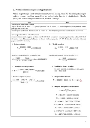 Ilgalaikio materialaus turto nusidėvėjimas Tarptautiniuose ir Verslo apskaitos standartuose. Paveikslėlis 7