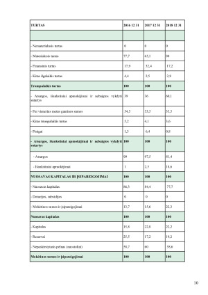 AB „Rokiškio sūris“ trejų metų finansinių rodiklių analizė. Paveikslėlis 10