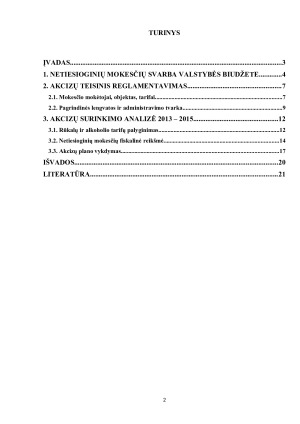 AKCIZŲ ADMINISTRAVIMAS, JŲ APSKAITA IR FISKALINĖ REIKŠMĖ. Paveikslėlis 2