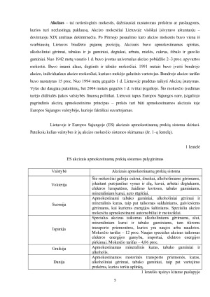 AKCIZŲ ADMINISTRAVIMAS, JŲ APSKAITA IR FISKALINĖ REIKŠMĖ. Paveikslėlis 5
