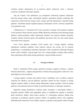 ATSARGŲ APSKAITOS ANALIZĖ UAB „ŠEŠIOS SPALVOS“ ĮMONĖJE. Paveikslėlis 7