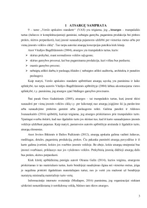 Atsargų apskaitos ypatumų analizė prekybos įmonėje. Paveikslėlis 3