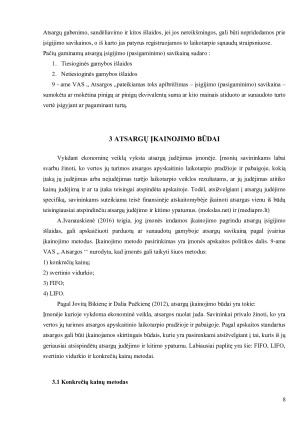 Atsargų apskaitos ypatumų analizė prekybos įmonėje. Paveikslėlis 8